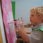 child painting