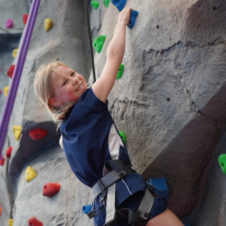 girl climbing