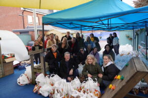 christmas hamper making