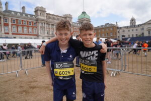 students before a mini marathon